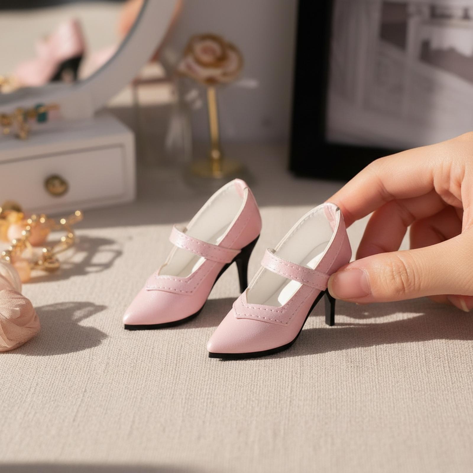 Court Heel Pointed - Minyatür Moda Bebek Topuklu Ayakkabıları, Resmi