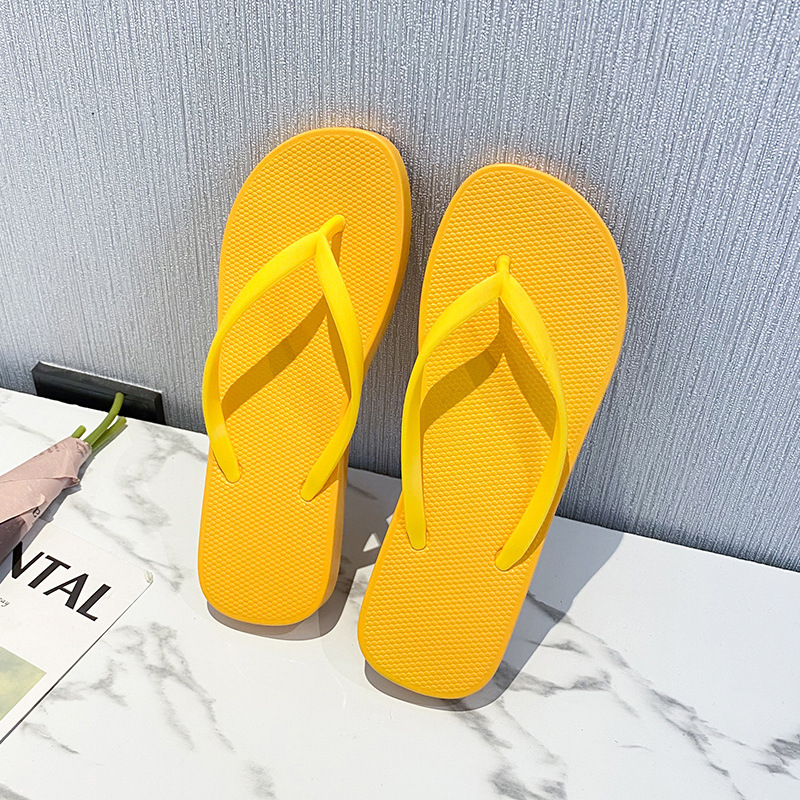 Thong Flat Sandal - Yazlık Yetişkin Kaymaz Tek Bantlı Parmak