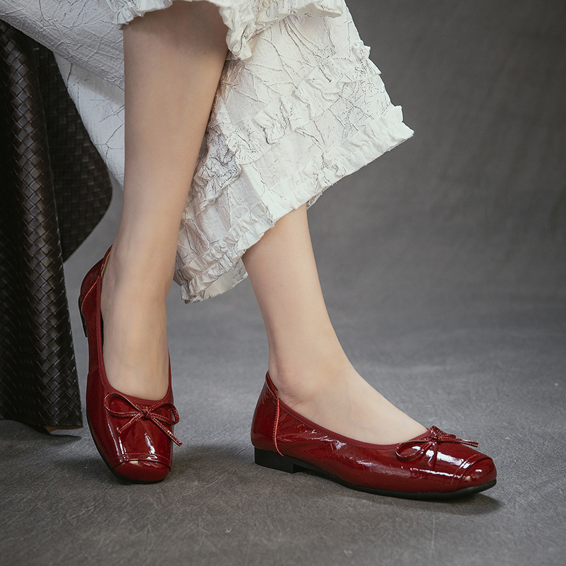 Hakiki Deri Yuvarlak Burun Düş - Women Shoes Japanese Brand incelemesi ve fiyatı