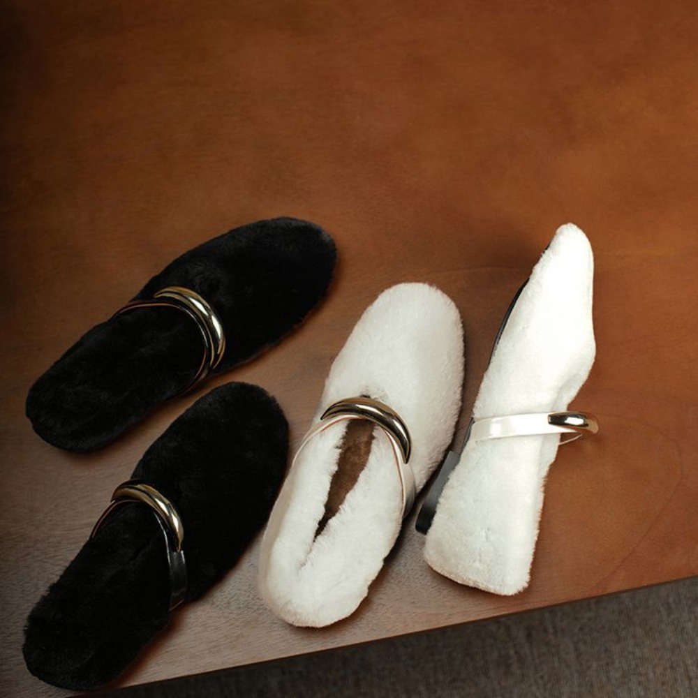 Moda Kare Burunlu Polar Astarl - Women Shoes Japanese Brand incelemesi ve fiyatı