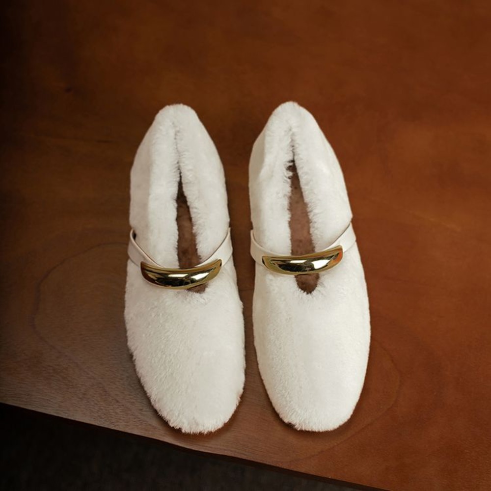 Moda Kare Burunlu Polar Astarl - Women Shoes Japanese Brand incelemesi ve fiyatı