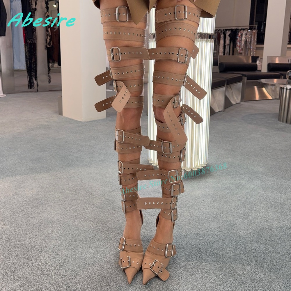 Haki Çok Tokalı Askılı Gladyat - Women Shoes Boots incelemesi ve fiyatı