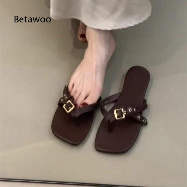 2026 Kadın Fransız Tarzı Fiyon - Thong Flat Sandal incelemesi ve fiyatı