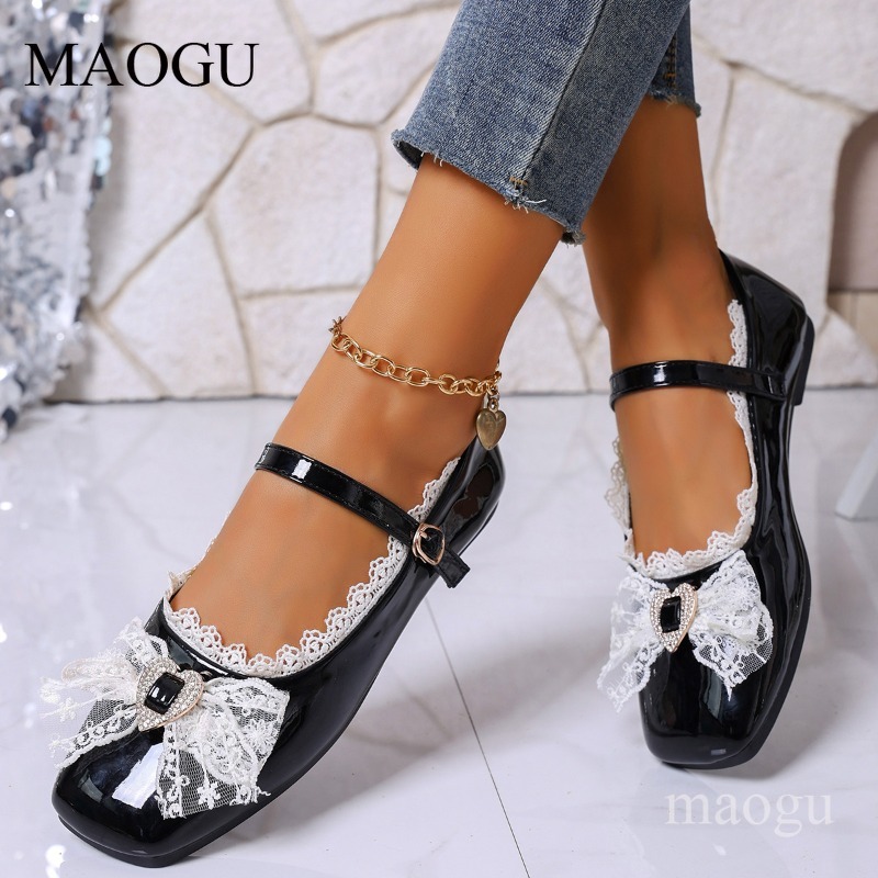 Kare Ayak Mary Jane Flats Kadı - Shoes For Women Flats incelemesi ve fiyatı
