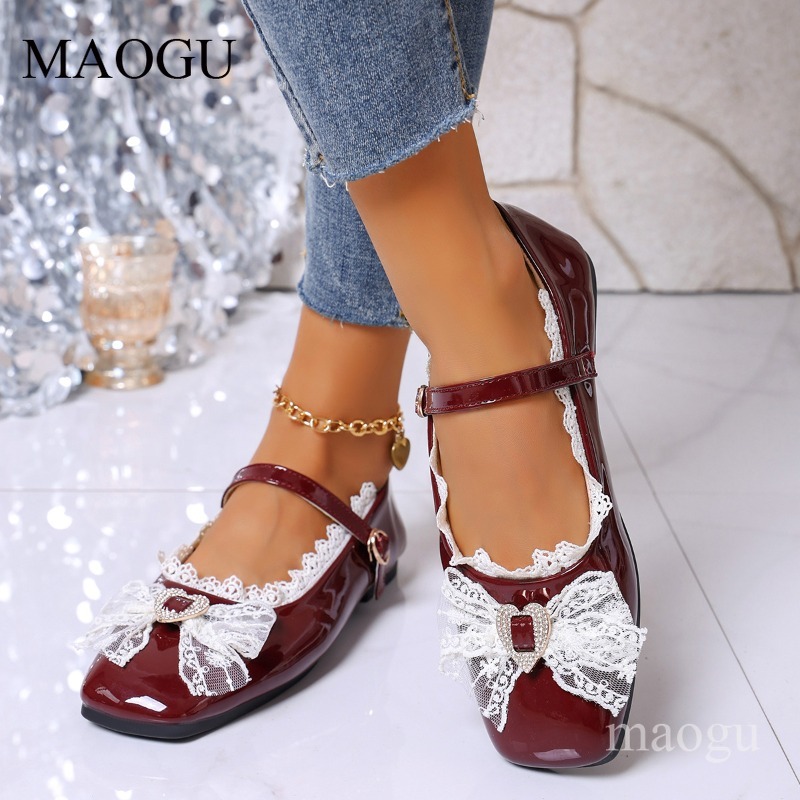 Kare Ayak Mary Jane Flats Kadı - Shoes For Women Flats incelemesi ve fiyatı
