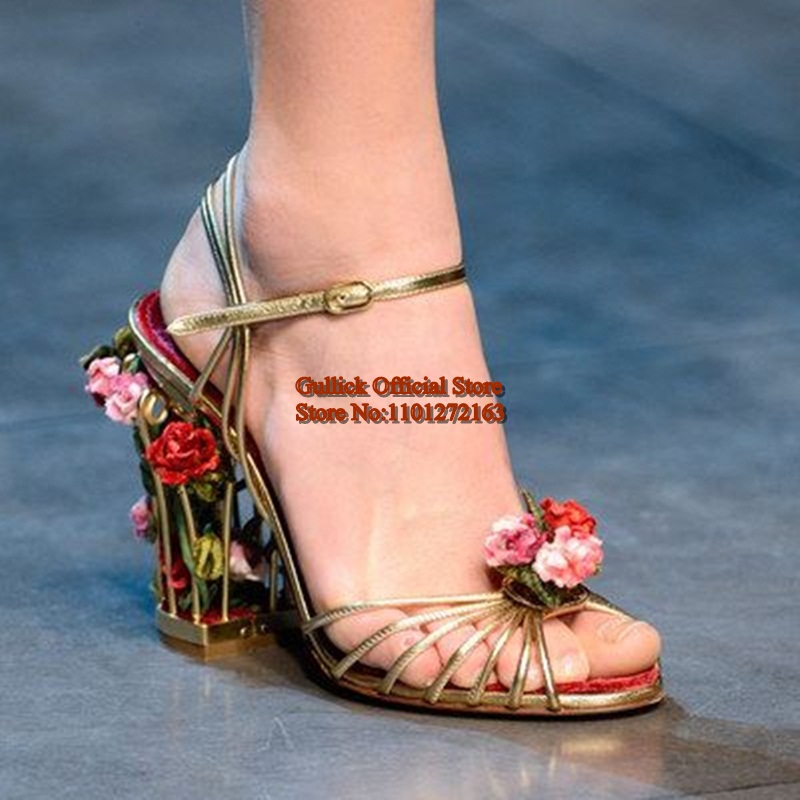 Lüks Kuş Kafesi Kadın Sandalet - Metallic Heel Sandal incelemesi ve fiyatı