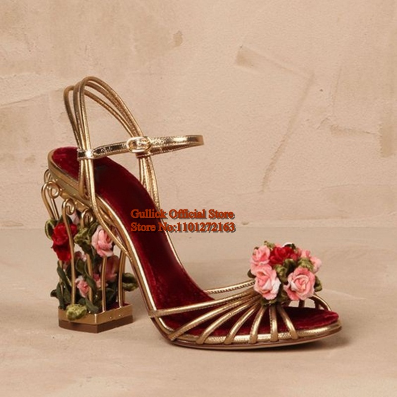 Lüks Kuş Kafesi Kadın Sandalet - Metallic Heel Sandal incelemesi ve fiyatı