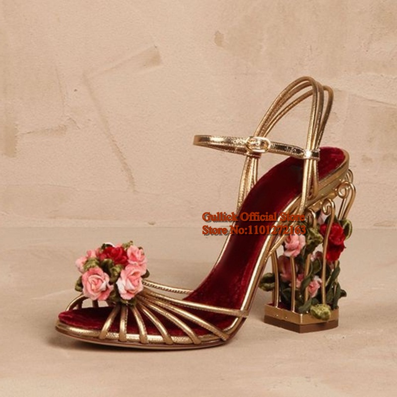 Lüks Kuş Kafesi Kadın Sandalet - Metallic Heel Sandal incelemesi ve fiyatı