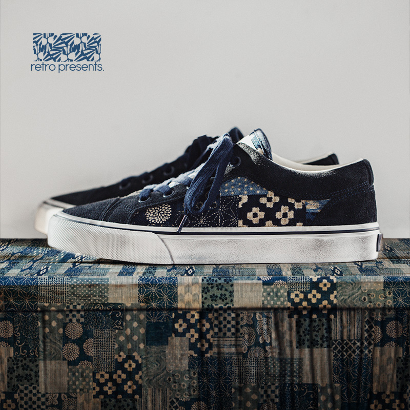 Maden japon Retro baskı kanvas - Women Shoes Japanese Brand incelemesi ve fiyatı