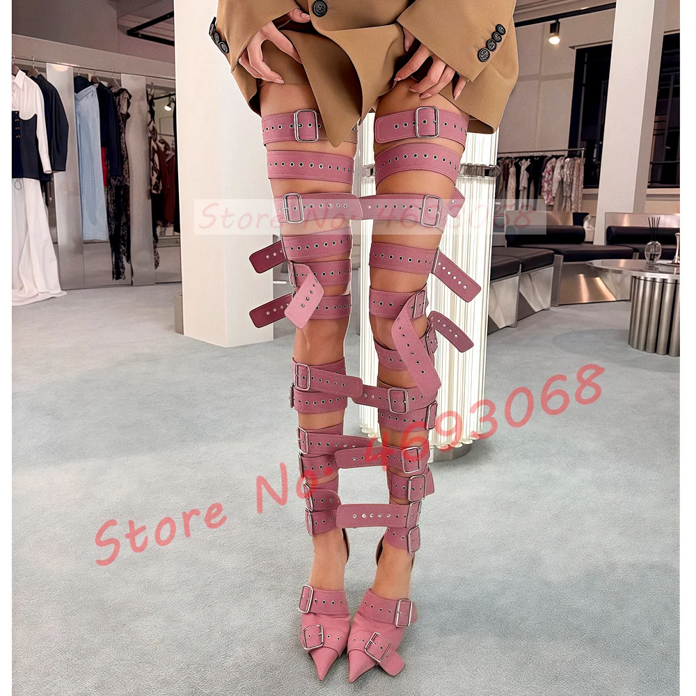 Çıplak Tokalı Askılı Diz Üstü  - Metallic Heel Sandal incelemesi ve fiyatı