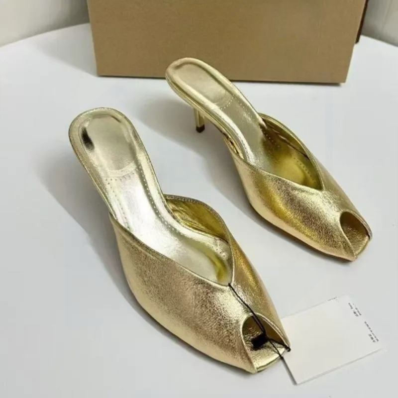 Kadınlar İçin Tasarımcı Altın  - Metallic Heel Sandal incelemesi ve fiyatı